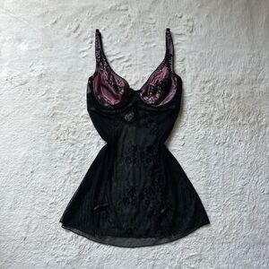 2000's frederick's of hollywood slip dress